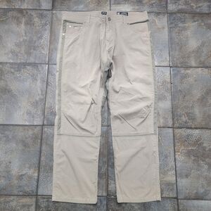 Kuhl Radikl Men's 38x30 Lightweight Stretch Outdoor Khaki Hiking Cargo Pants